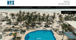 Desktop Screenshot of nyxcancun.com