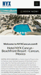 Mobile Screenshot of nyxcancun.com