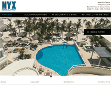 Tablet Screenshot of nyxcancun.com
